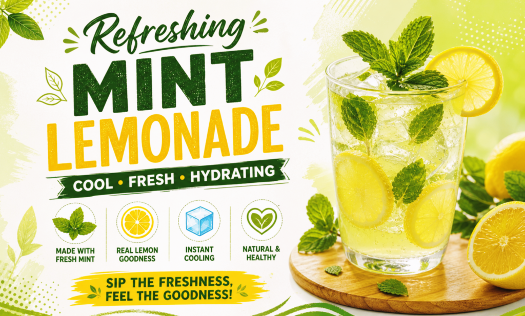 Refreshing Mint Lemonade 